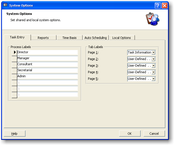 Screenshot: System Options 1