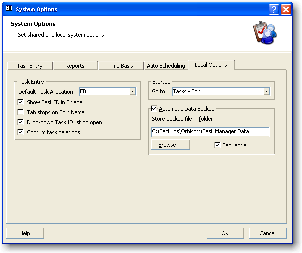 Screenshot: System Options 3